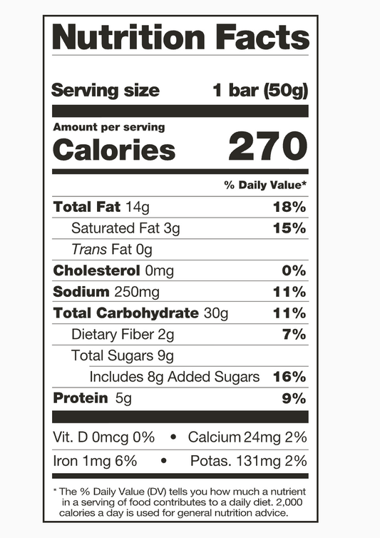 Skratch Labs Energy Bar Sport Fuel Peanut Butter & Chocolate