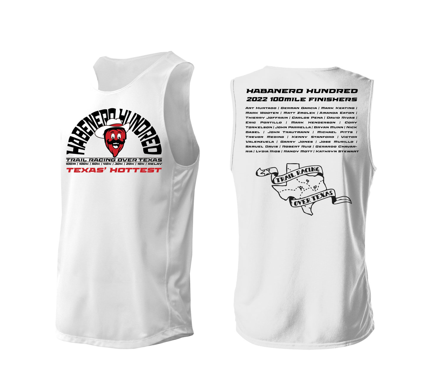 TROT Athletic Singlet 2023 Habanero Hundred 